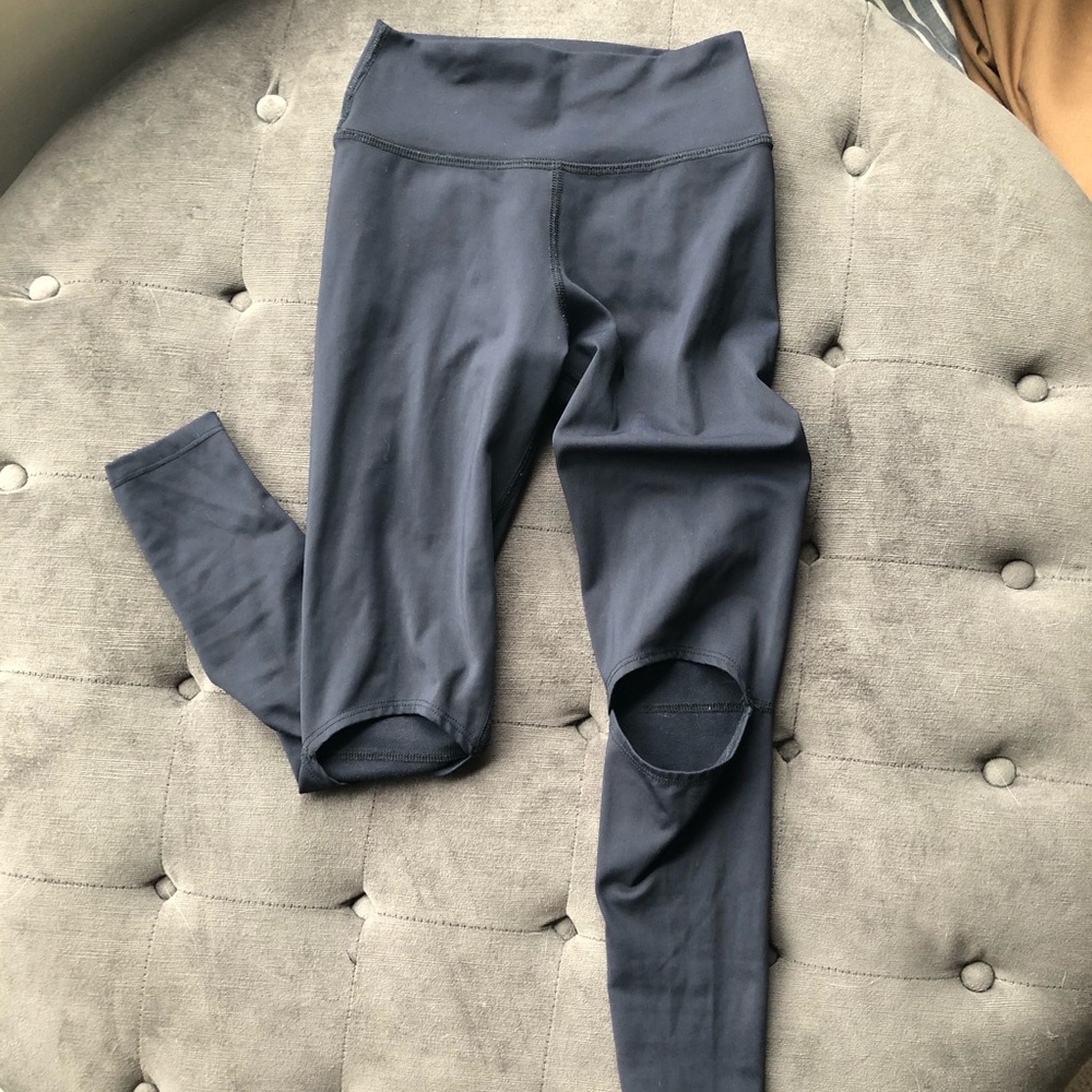 Black Joah Brown open knee leggings